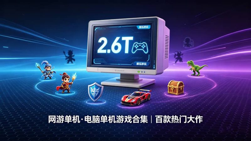 2.6T网游单机电脑单机游戏合集，解压即玩，含百款热门大作 - 游戏网格GameGrid